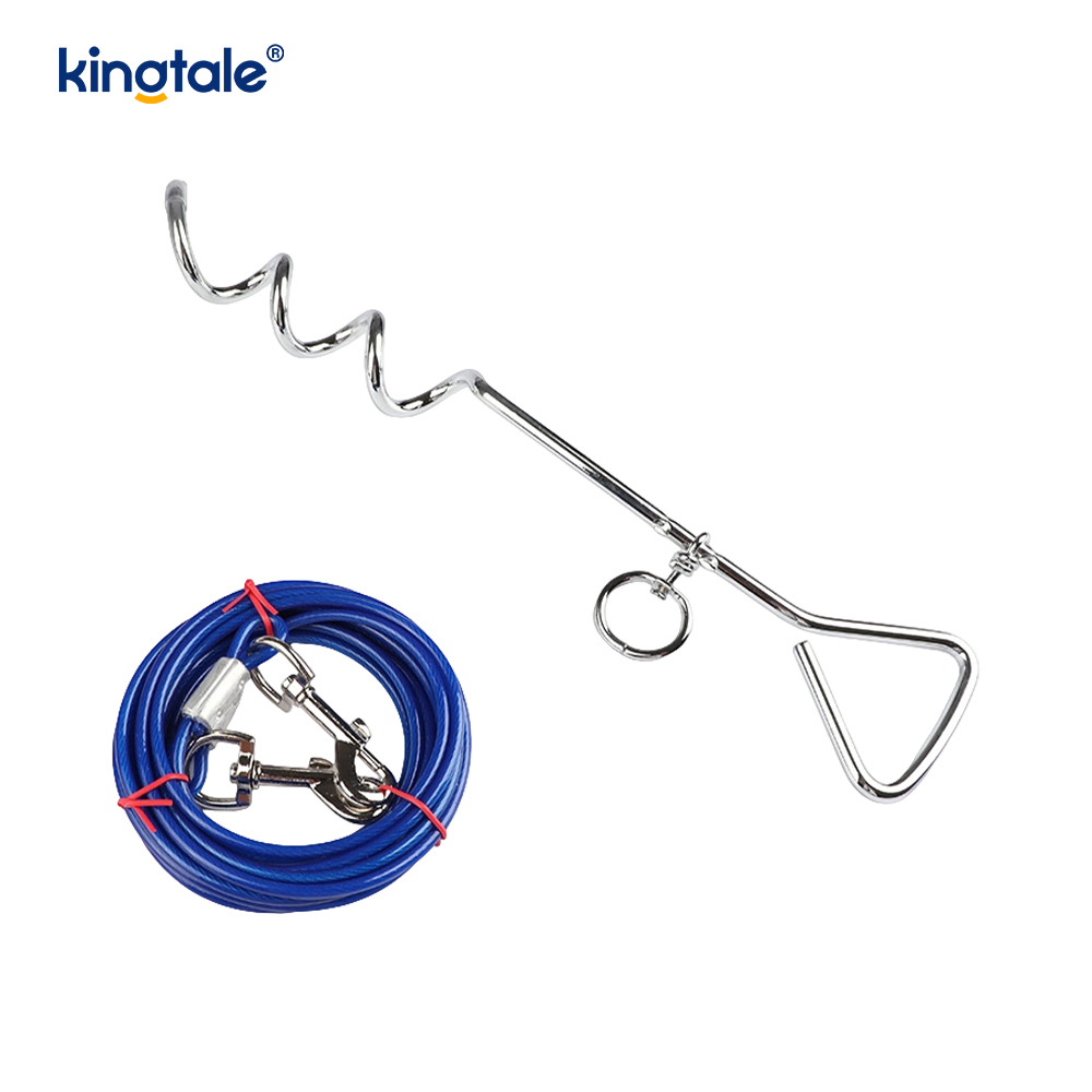Kabel za vezivanje pasa i kolac s mekim ručkama