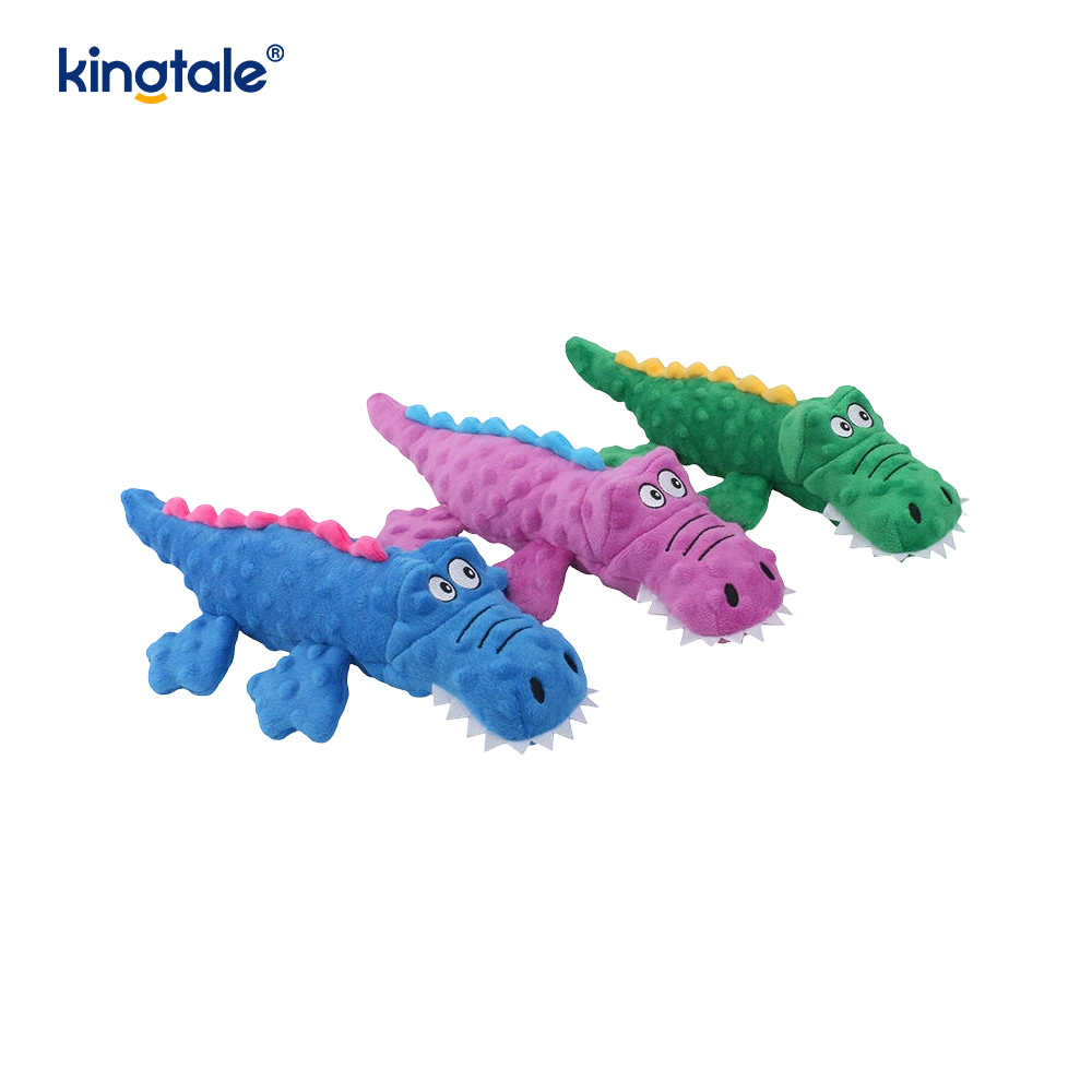 Plišana igračka Pet Squeak Crocodile za čišćenje zubi