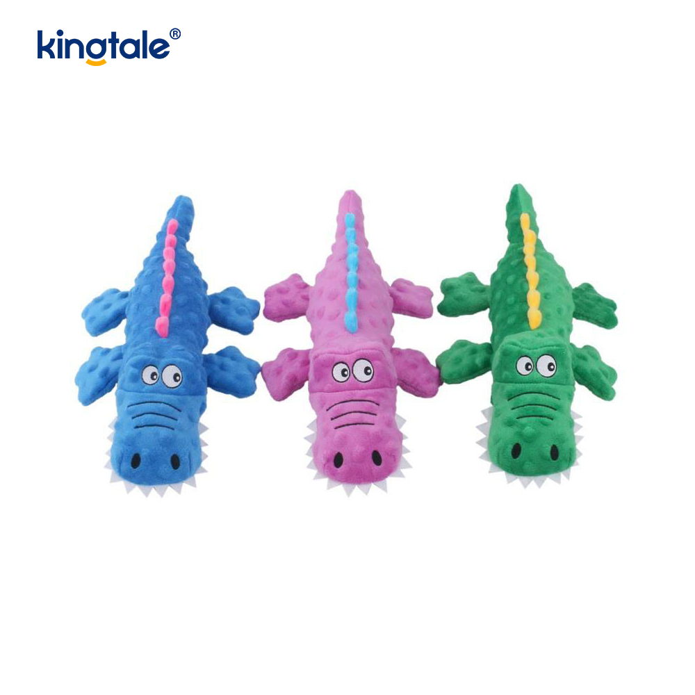 Plišana igračka Pet Squeak Crocodile za čišćenje zubi