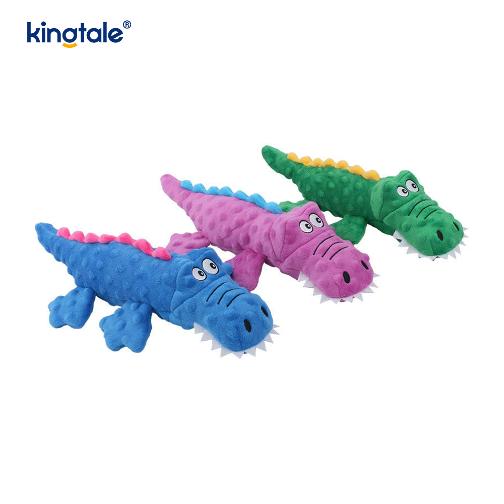 Plišana igračka Pet Squeak Crocodile za čišćenje zubi