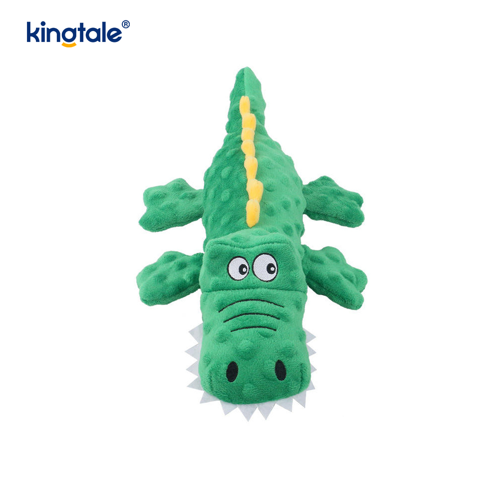 Plišana igračka Pet Squeak Crocodile za čišćenje zubi