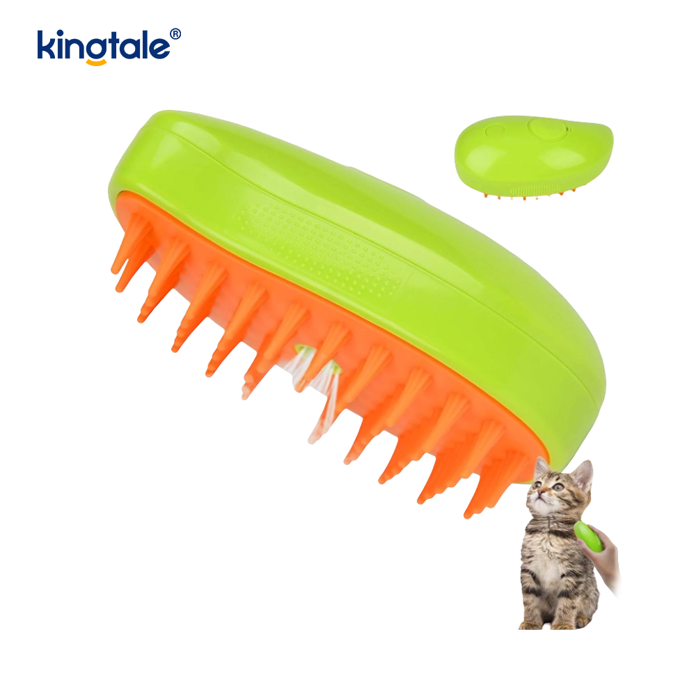 Parna četka za mačke 3 u 1 Steamy Pet Brush Silikonski masažni češalj za skidanje dlake za pse