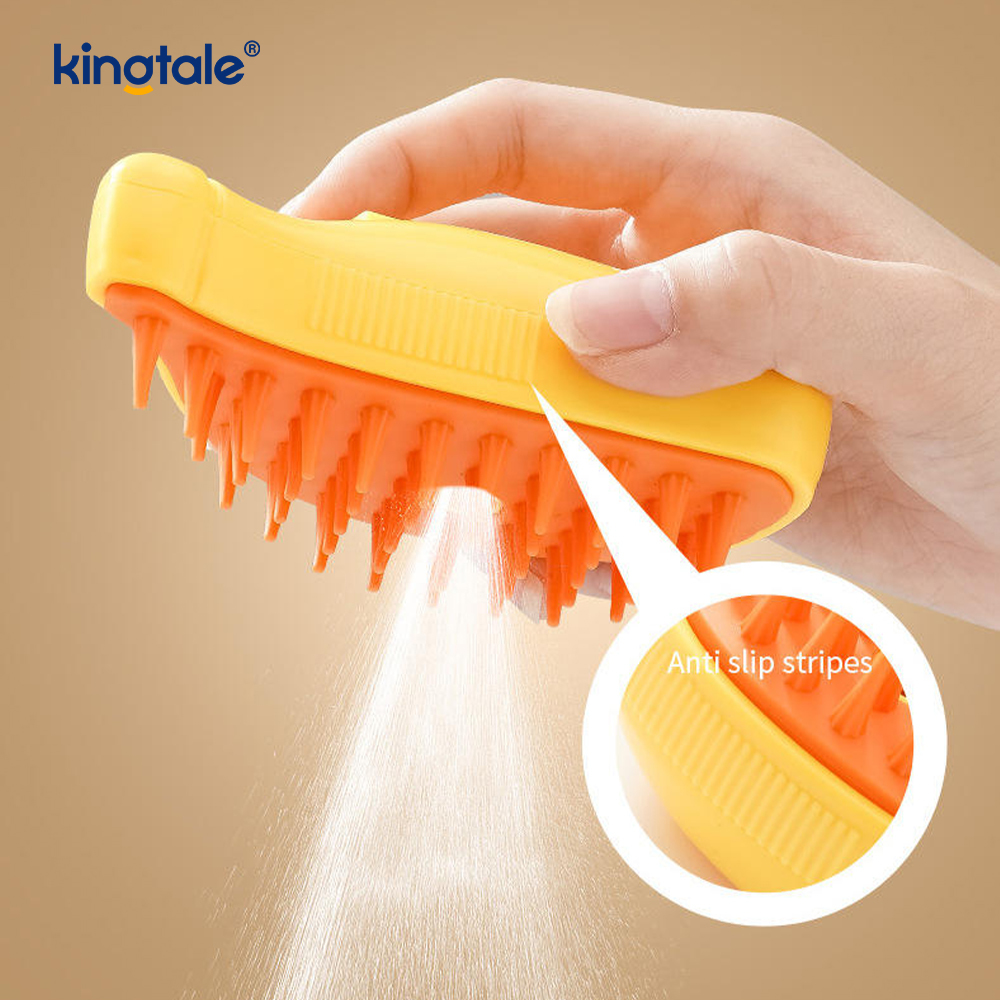 Parna četka za mačke 3 u 1 Steamy Pet Brush Silikonski masažni češalj za skidanje dlake za pse
