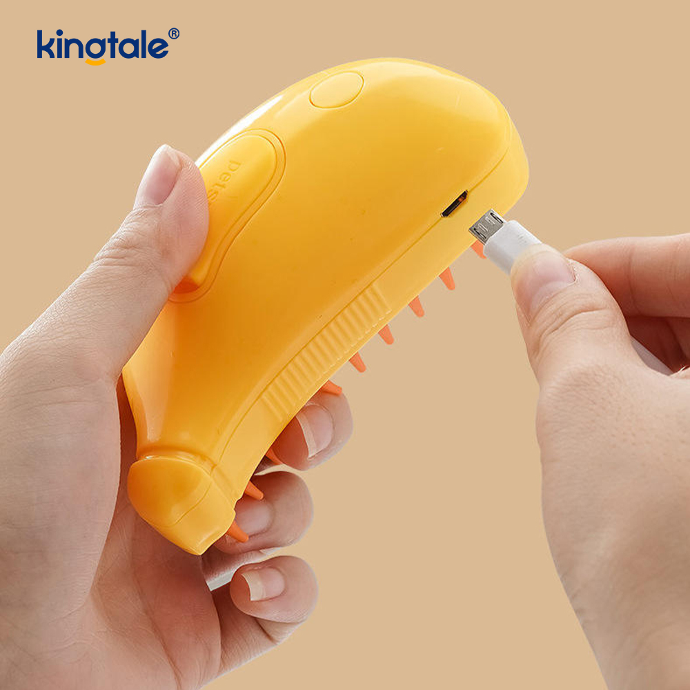 Parna četka za mačke 3 u 1 Steamy Pet Brush Silikonski masažni češalj za skidanje dlake za pse