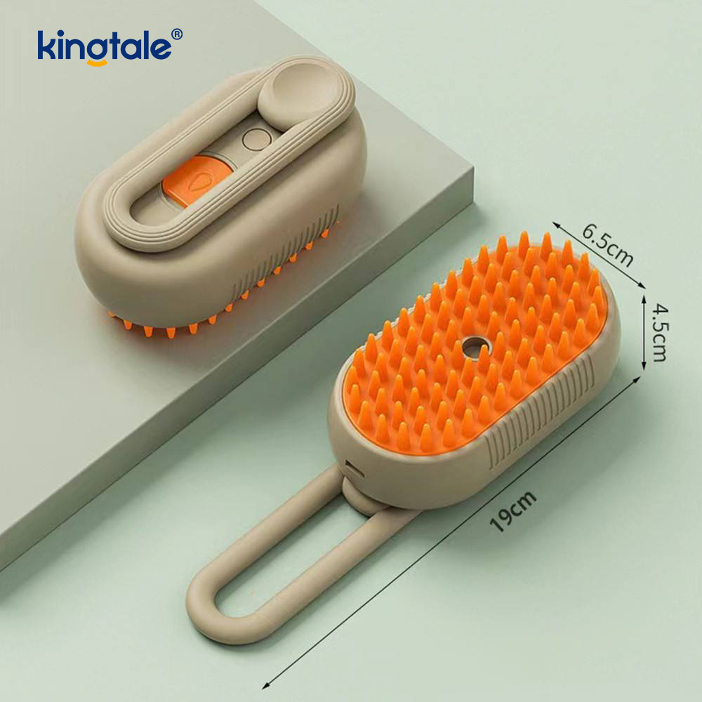 Parna četka za mačke 3 u 1 Steamy Pet Brush Silikonski masažni češalj za skidanje dlake za pse