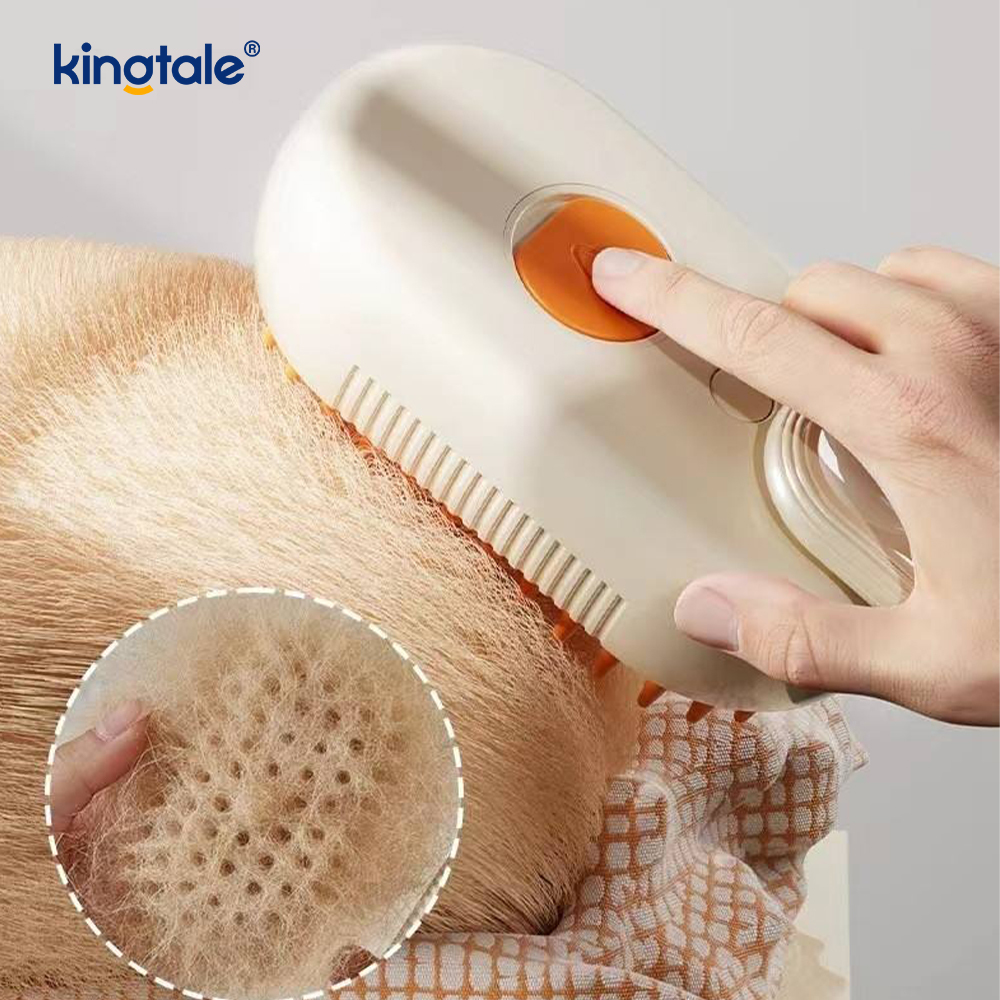 Parna četka za mačke 3 u 1 Steamy Pet Brush Silikonski masažni češalj za skidanje dlake za pse