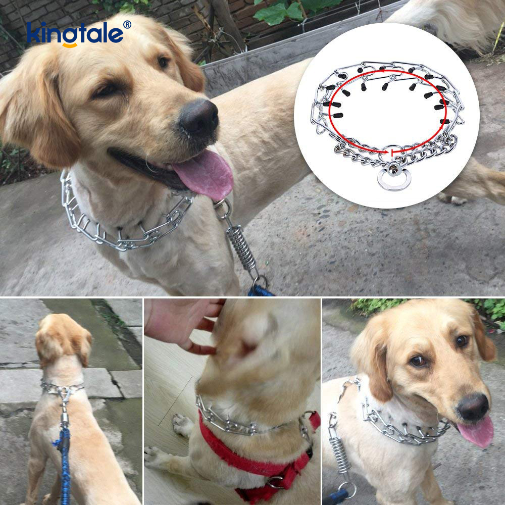 Pet Pinch Choke Collars Ogrlica za dresuru pasa s metalnim zupcima od ugljičnog čelika
