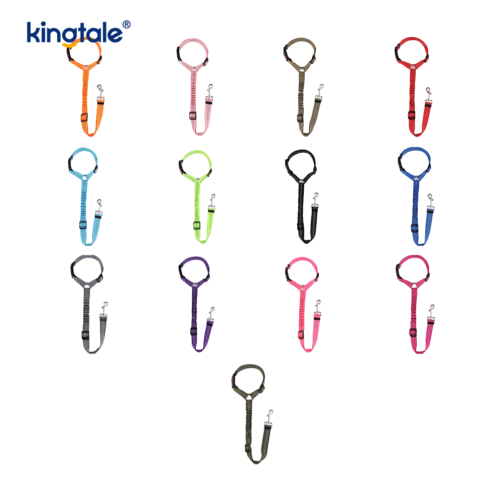 Durable Polyester Reflective Pet Car Seat Belt Leash Anti-Rush Anti-Rush