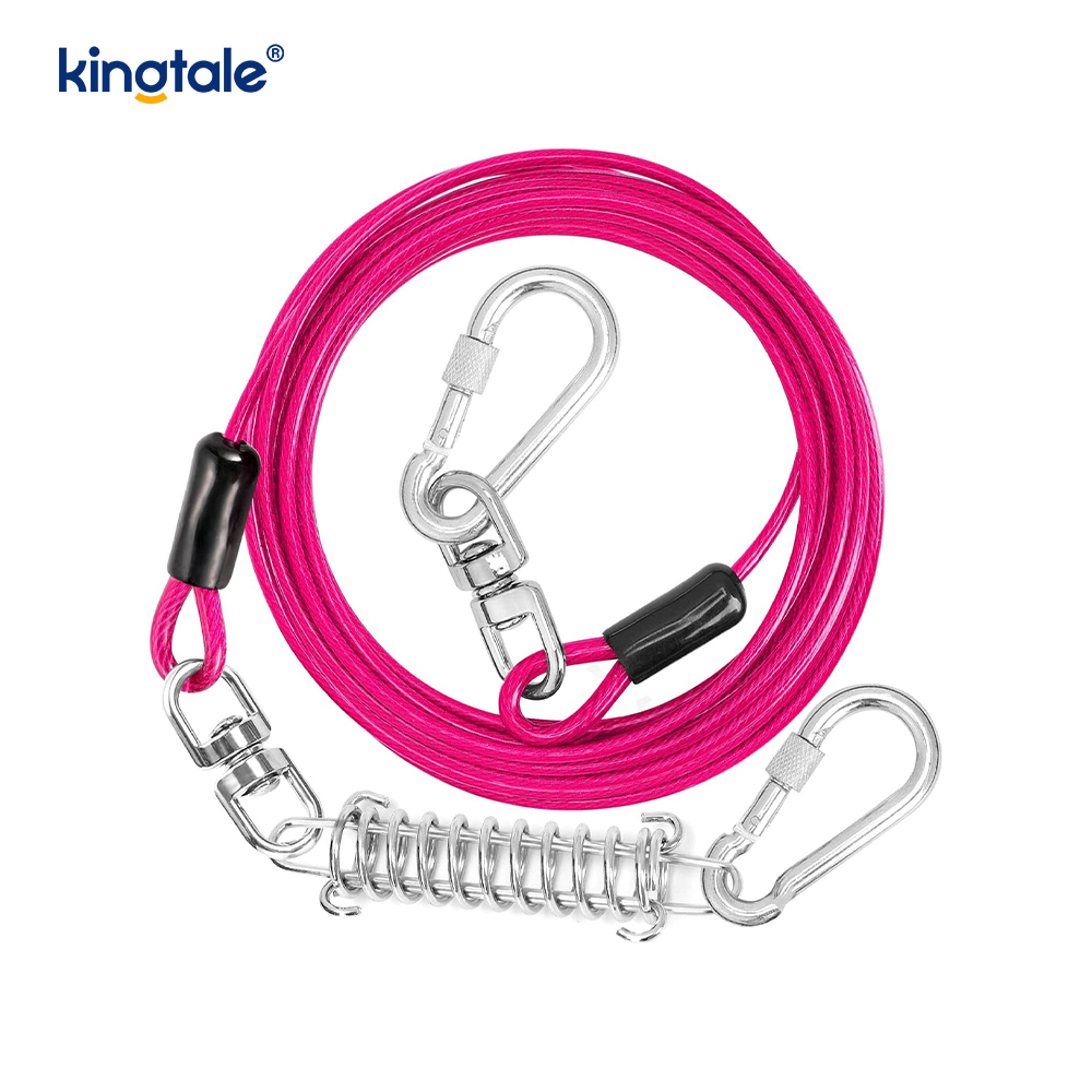 Reflektirajuća opruga, presvučena plastikom, uzica za dresuru pasa, kabel za vezivanje pasa Reflektirajuća opruga, presvučena plastikom, uzica za dresuru pasa, kabel za vezivanje pasa