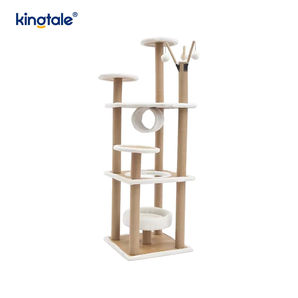 Prirodni sisal Cat Tree Tall Cat Tower Plišani stan na više etaža