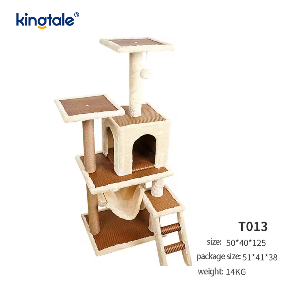 Prirodni sisal Cat Tree Tall Cat Tower Plišani stan na više etaža