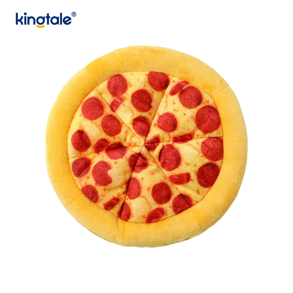 Zabavne škripave igračke za žvakanje za kućne ljubimce — pizza i krafna