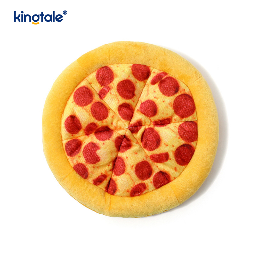 Zabavne škripave igračke za žvakanje za kućne ljubimce — pizza i krafna